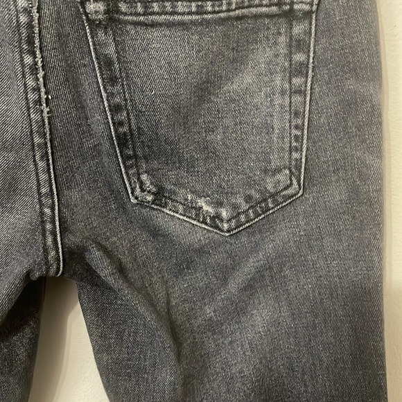 AMO Twist Zip Skinny Jeans In Smoke Wash Skinny - Picture 9 of 12